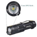 3 modes Flashlight 3W 300LM Torch Adjustable Focus Zoom Light Black